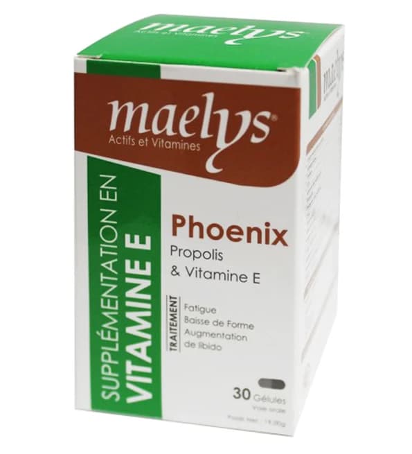 Maelys Phoenix Propolis et Vitamine E - 30 Gélules pour Immunité et Protection Antioxydante